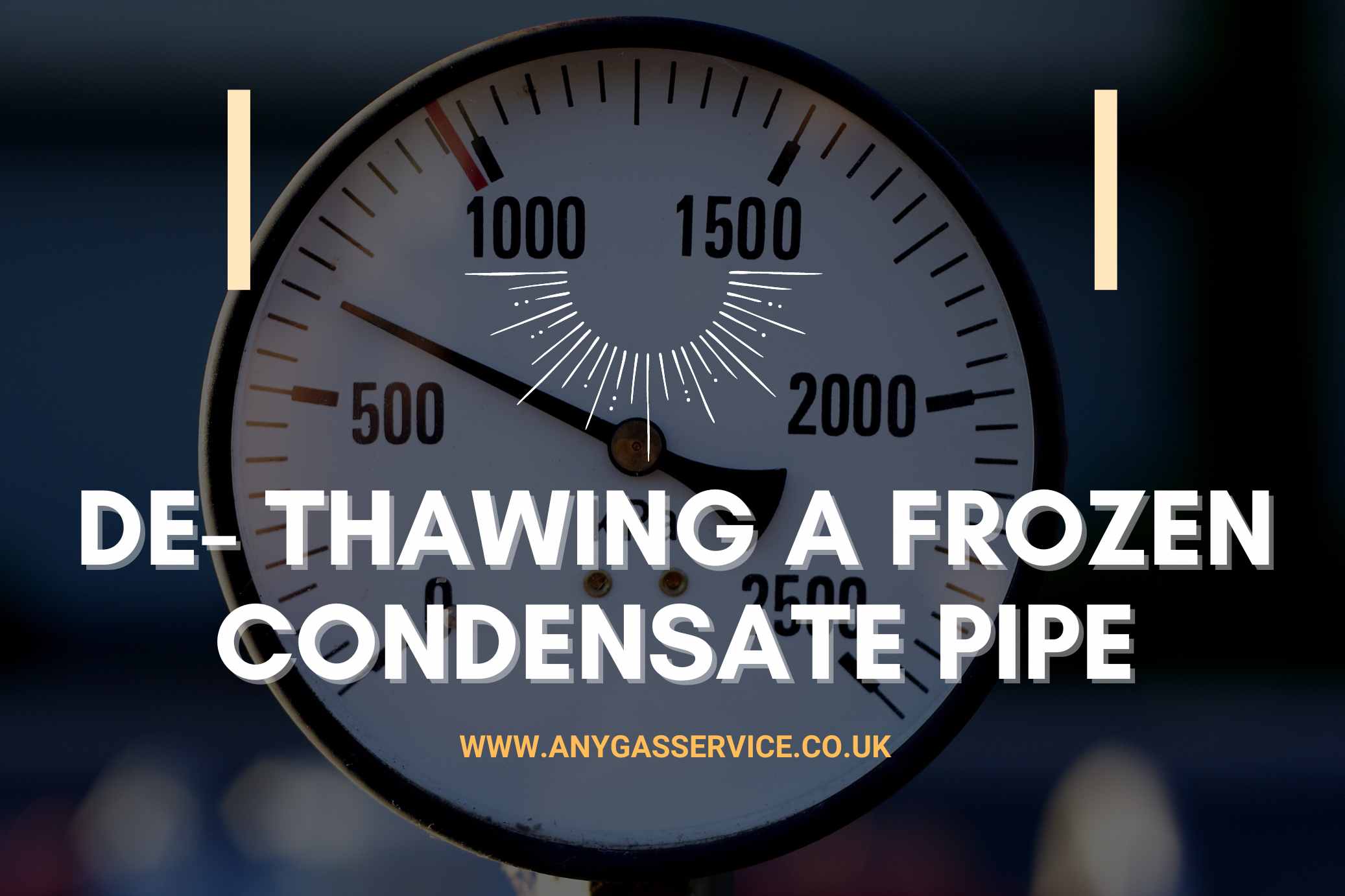 De- Thawing a Frozen condensate Pipe